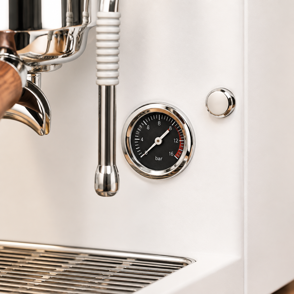 Hambach M2 brew pressure gauge detail