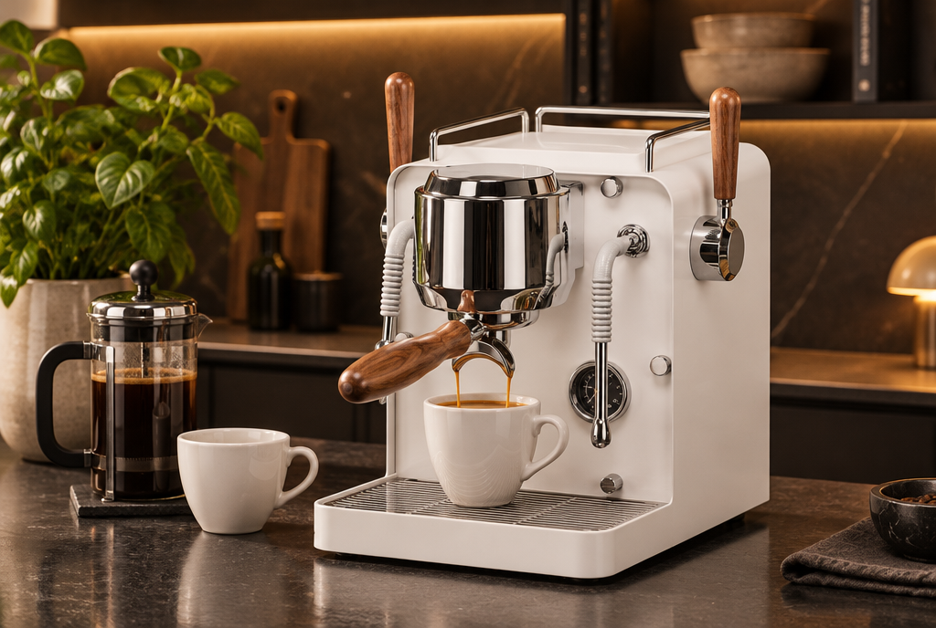 Hambach M2 espresso machine in a modern kitchen