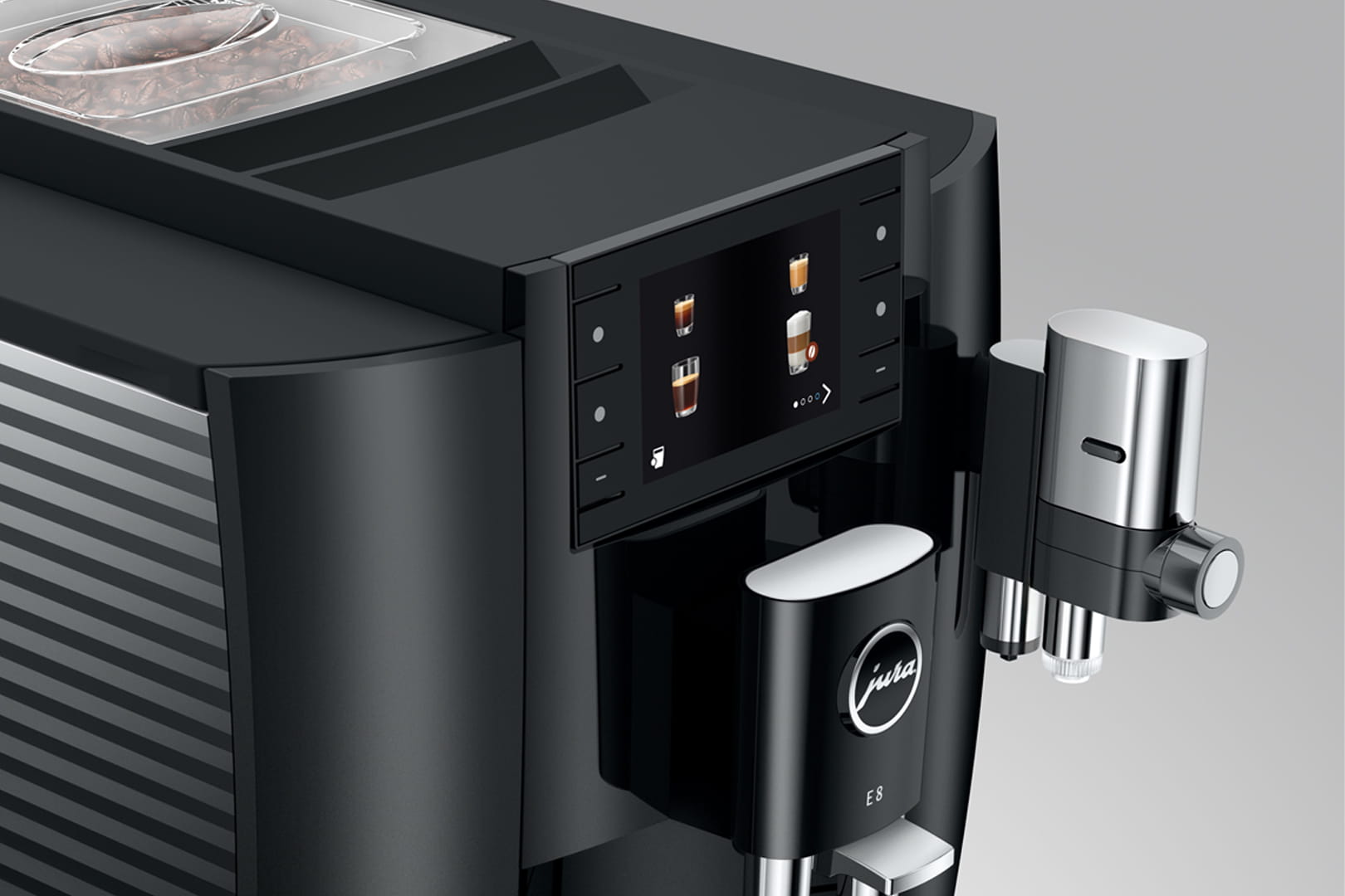 Refurbished Jura E8 automatic coffee machine — Chameleon Coffee (view 5)